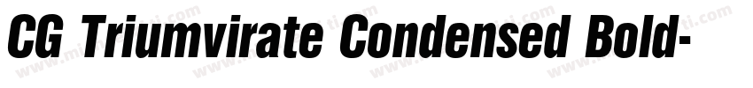 CG Triumvirate Condensed Bold字体转换